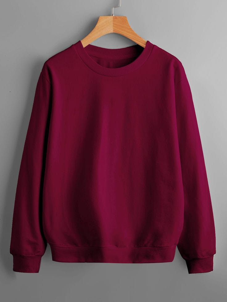 MAROON BASIC SWEATSHIRT