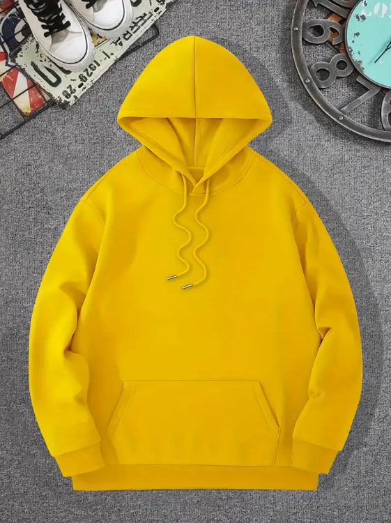 YELLOW BASIC HOODIE
