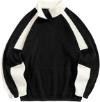 BLOCK ZIP UP SWEATSHIRT