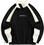 BLOCK ZIP UP SWEATSHIRT