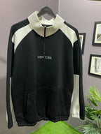 BLOCK ZIP UP SWEATSHIRT