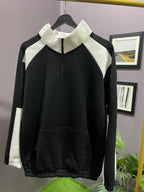 BLOCK ZIP UP SWEATSHIRT
