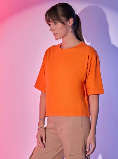 ORANGE CROP TSHIRT