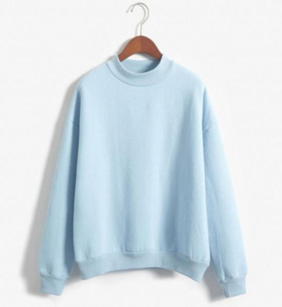 SKY BLUE BASIC SWEATSHIRT