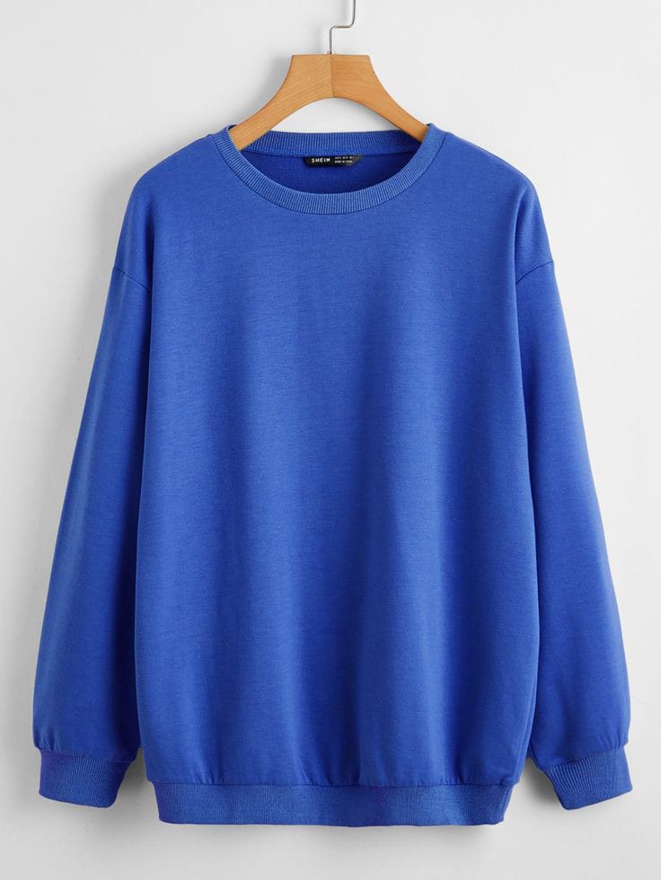 ROYAL BLUE BASIC SWEATSHIRT