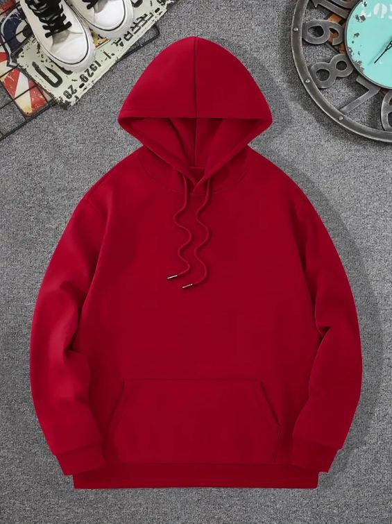 RED BASIC HOODIE