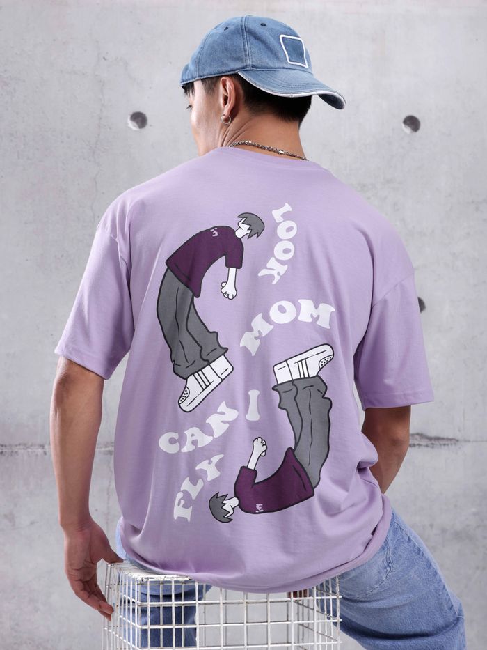 LOOK MOM I CAN FLY OVERSIZED TSHIRT