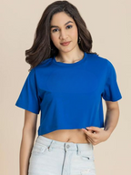 ROYAL BLUE CROP TSHIRT