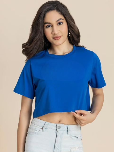 ROYAL BLUE CROP TSHIRT